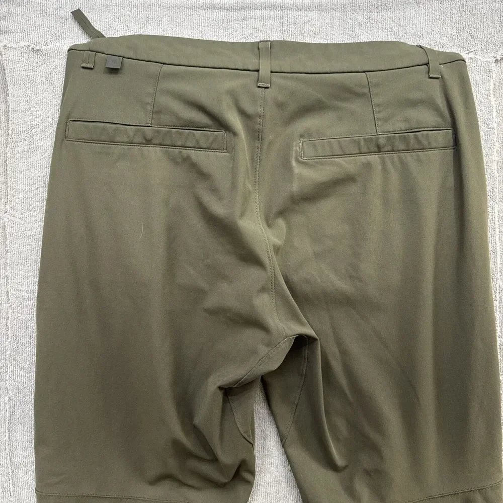 Lululemon Pants Mens 32x27 Dark Olive Green Commission‎ Pant Slim Warpstreme
